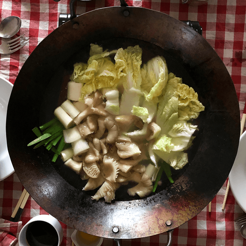 fonduta cinese wok